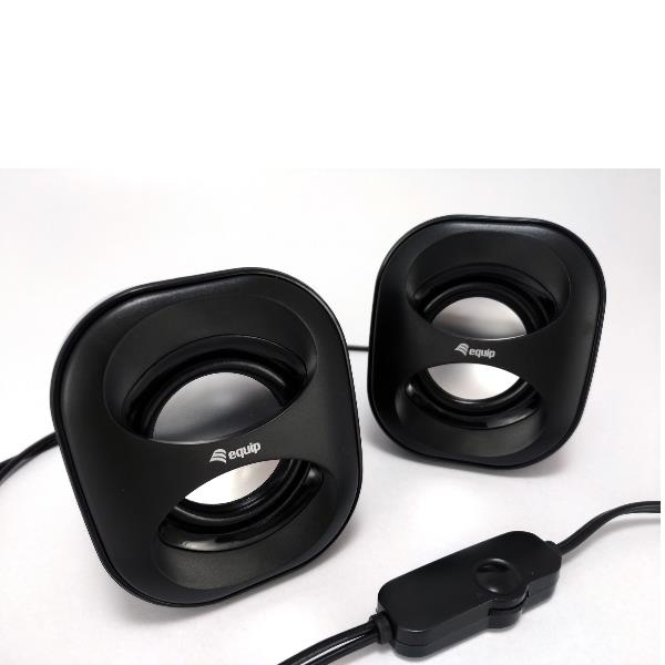 EQUIP SPEAKER USB 2.0 BLACK RED
